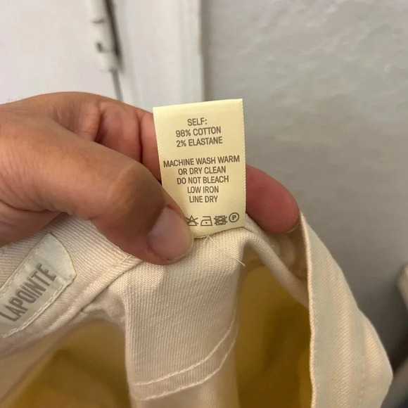 ! LAPOINTE Twill Wide-leg Ankle Jeans s 8 - Picture 7 of 7